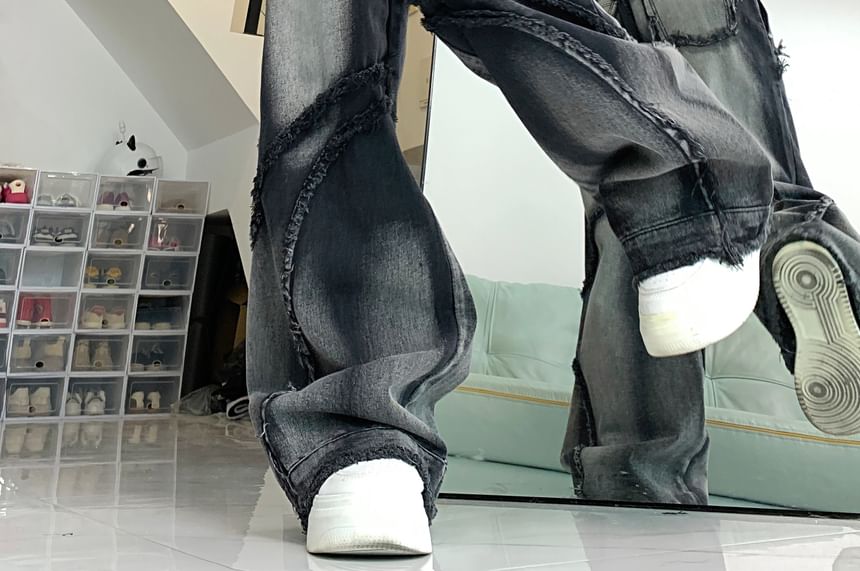 2DAWGS - High Waist Washed Wide Leg Jeans