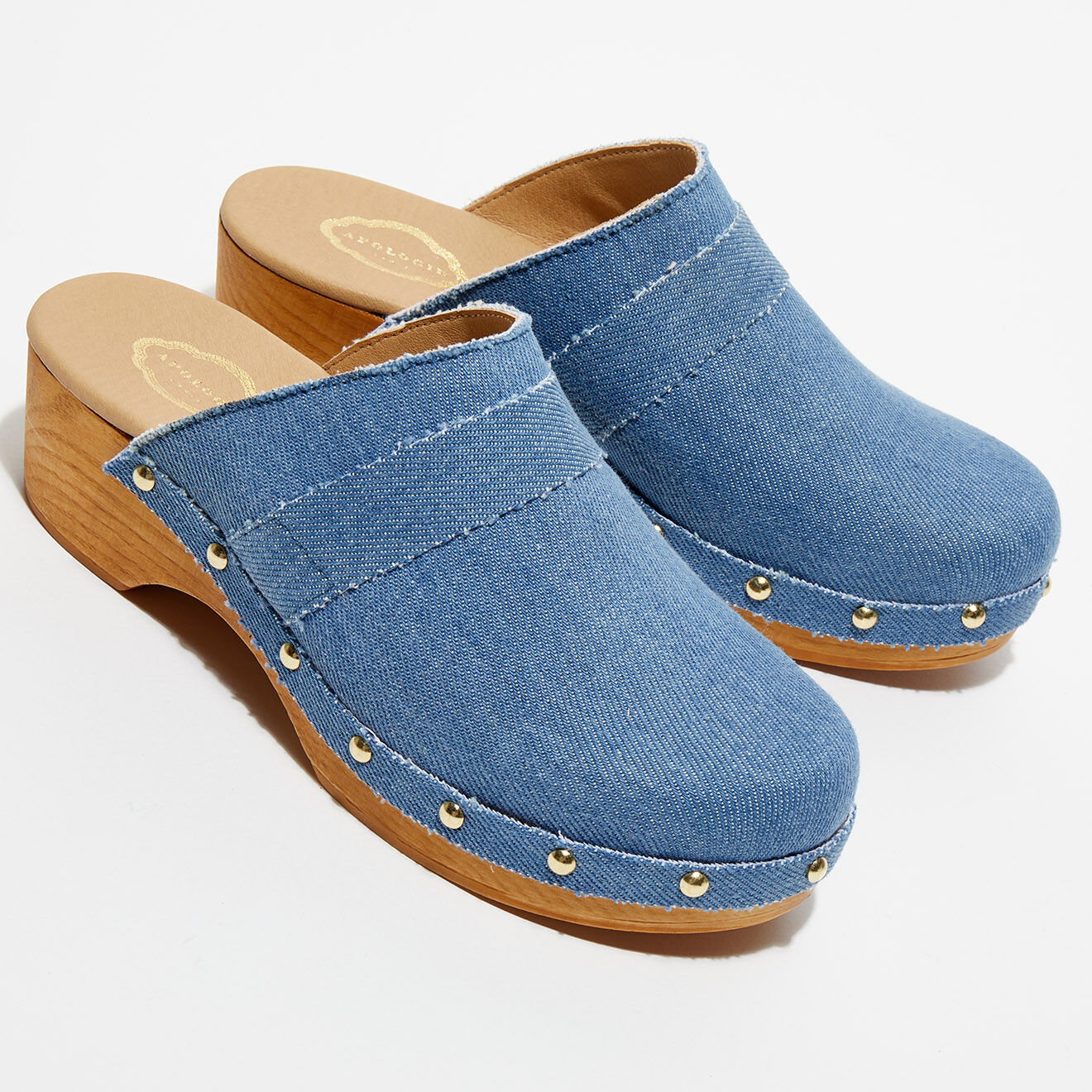 Apologie Studio Sabots Sofia denim - Talon 5 cm
