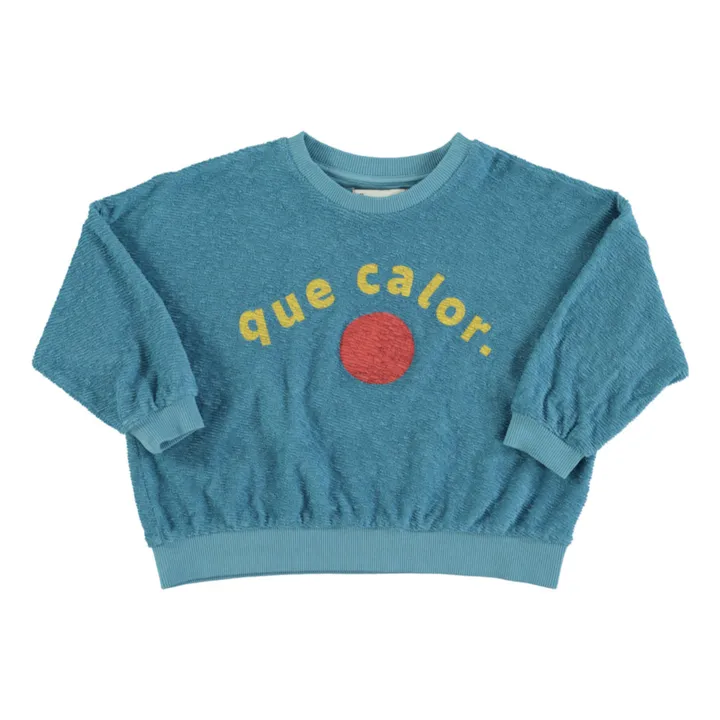 Piupiuchick Sweat Eponge Que Calor | Bleu canard