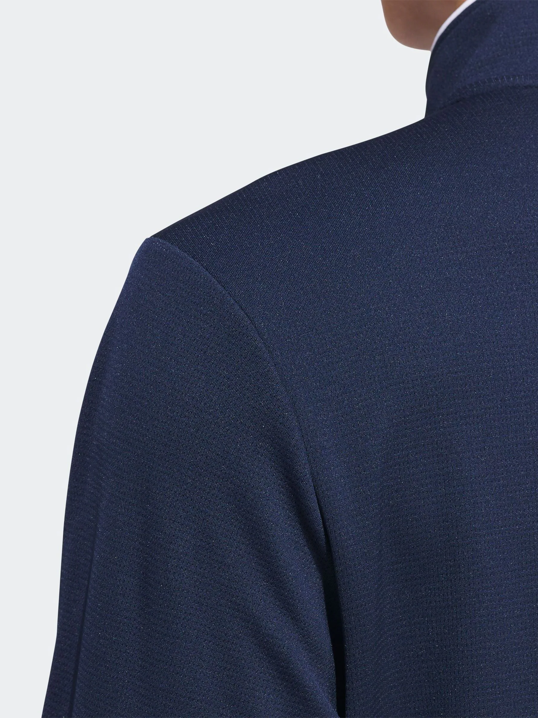 Marineblauw - adidas Golf, lichtgewicht top met kwartrits