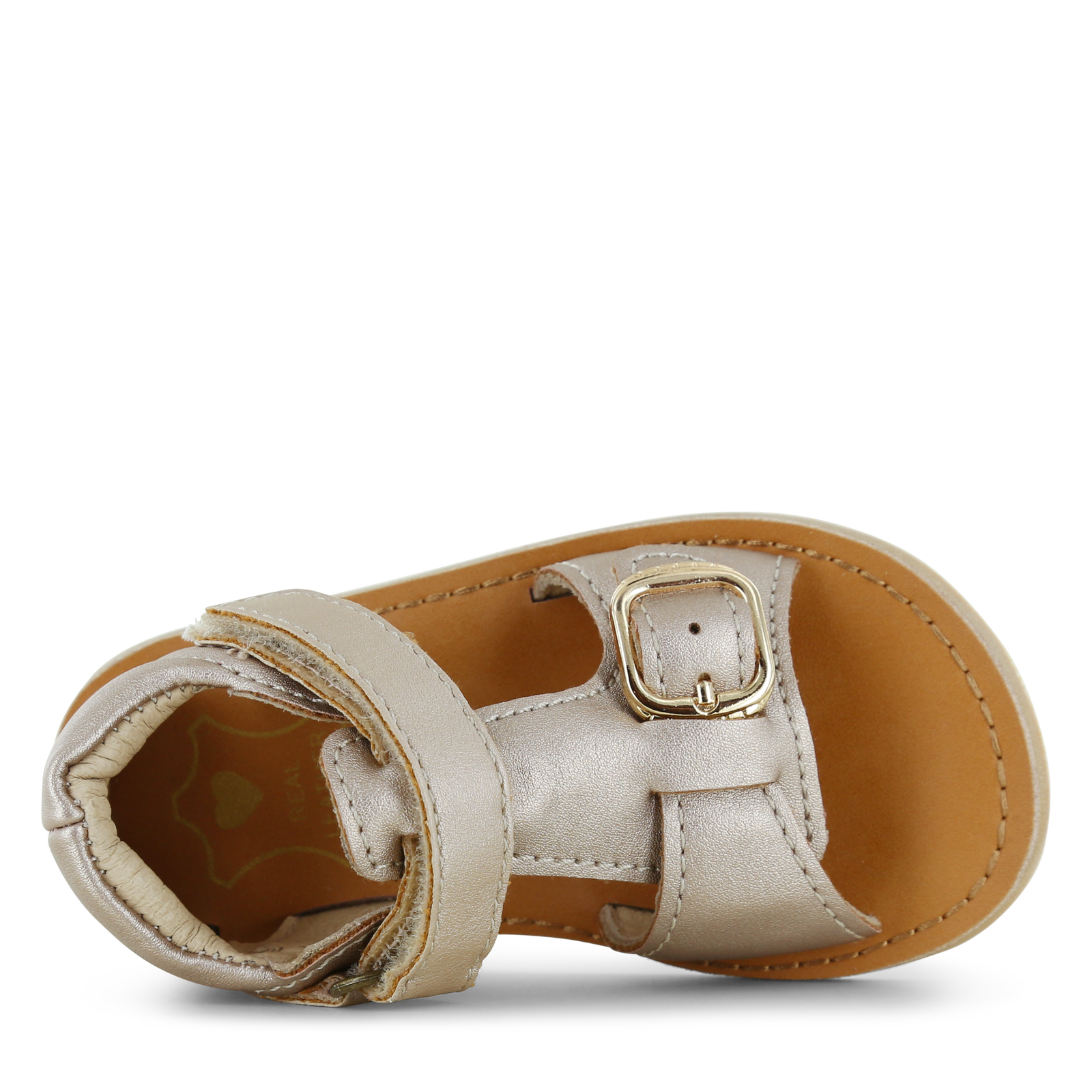 Shoesme metallic gouden sandaal Metallic, Microfiber leer | Meisjes schoene