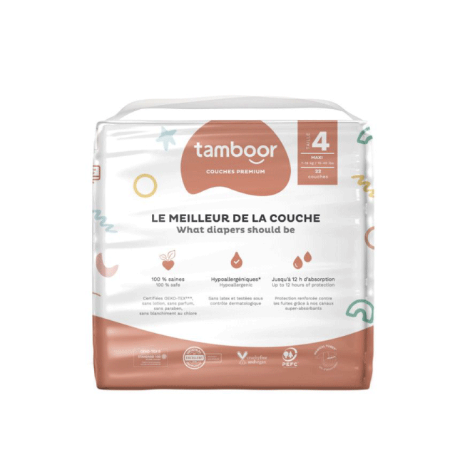 Couche Premium T4 Maxi (7-18kg) - x22 - Ecru