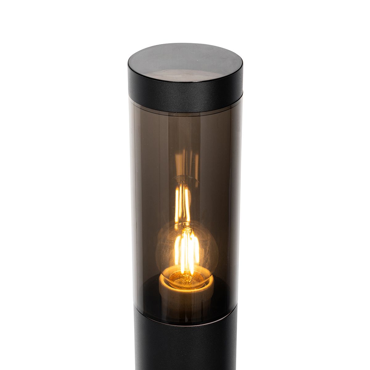 Moderne buitenlamp paal zwart 80 cm IP44 - Rox