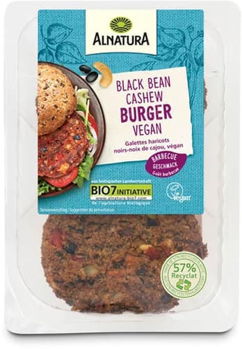 Alnatura BIO Black Bean-Cashew Burger VEGAN