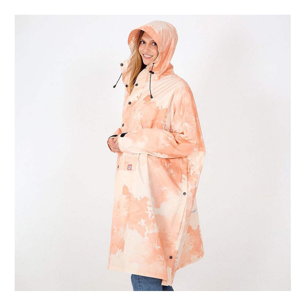 After Essentials RAIN WATERCOLOR - Poncho rose