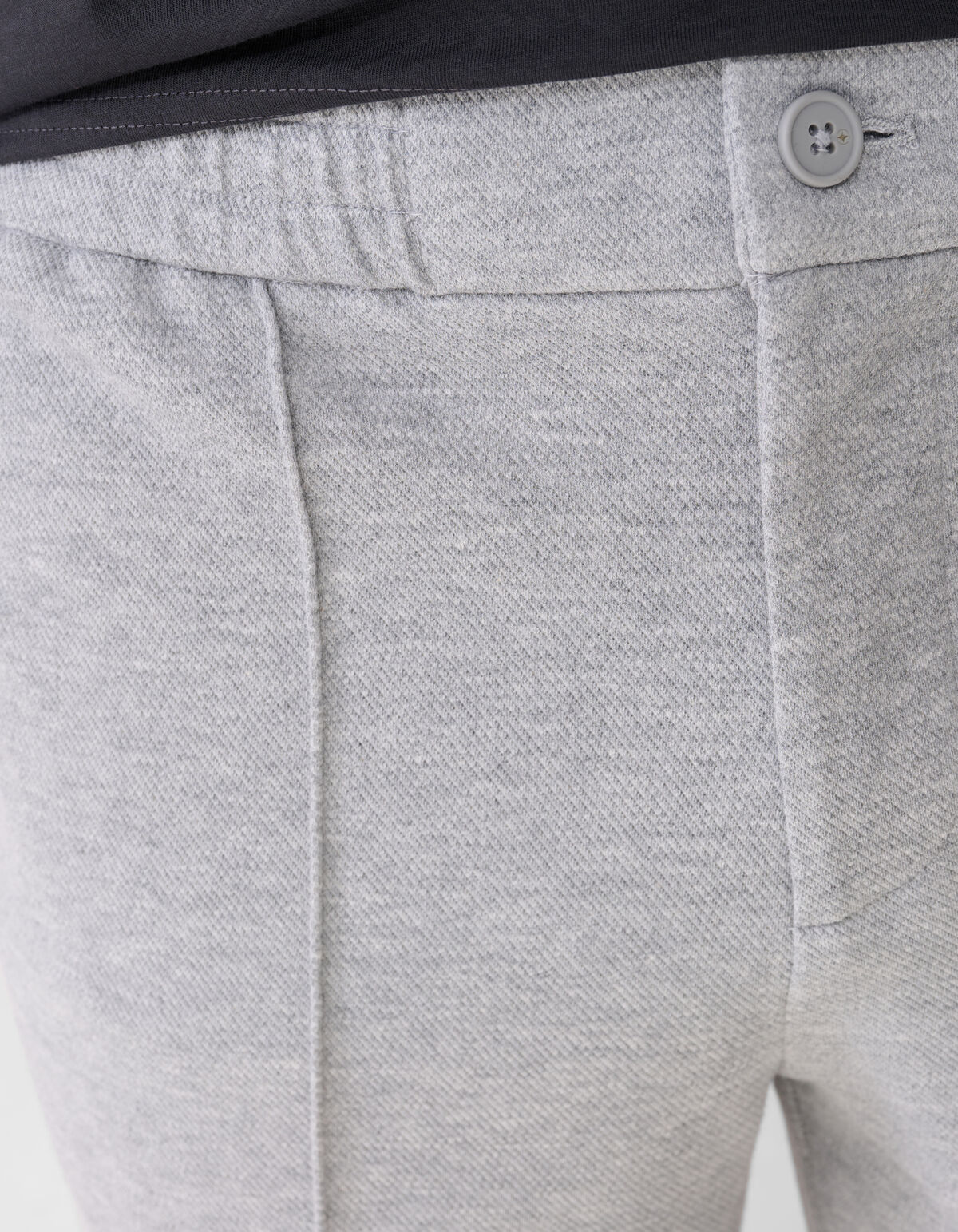 Structuur Regular Fit Short Grijs