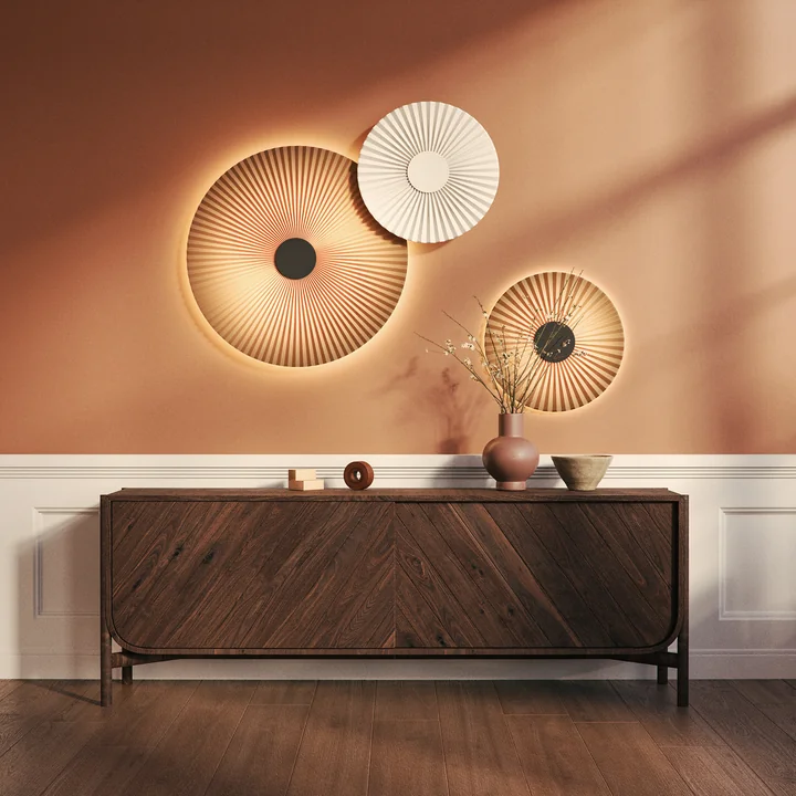 Hartô - Carmen LED-Wandleuchte S, Ø 50 cm, slate grey (RAL 7016)