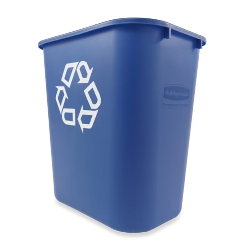 Corbeille résine 26L bleu Rubbermaid
