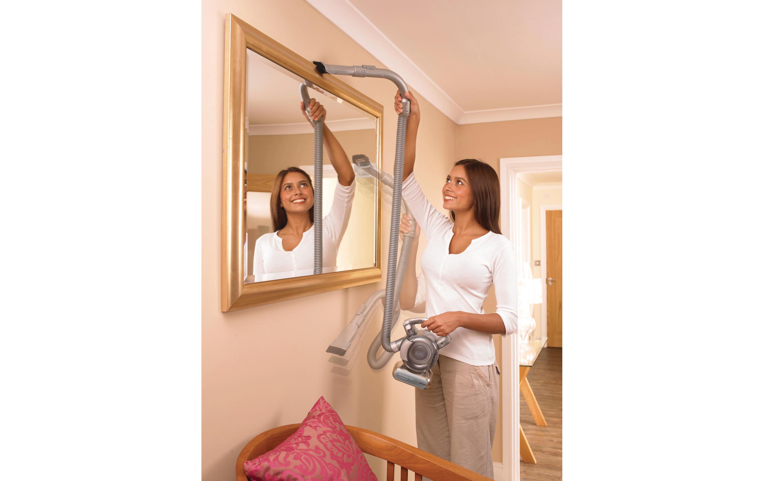 Akku-Handsauger Dustbuster Flexi Silber<br>Portabler Akku-Staubsauger mit Schnellladefunktion
