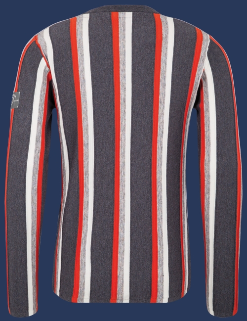 Herren Pullover 010 KoNitF, Anthracite/Red