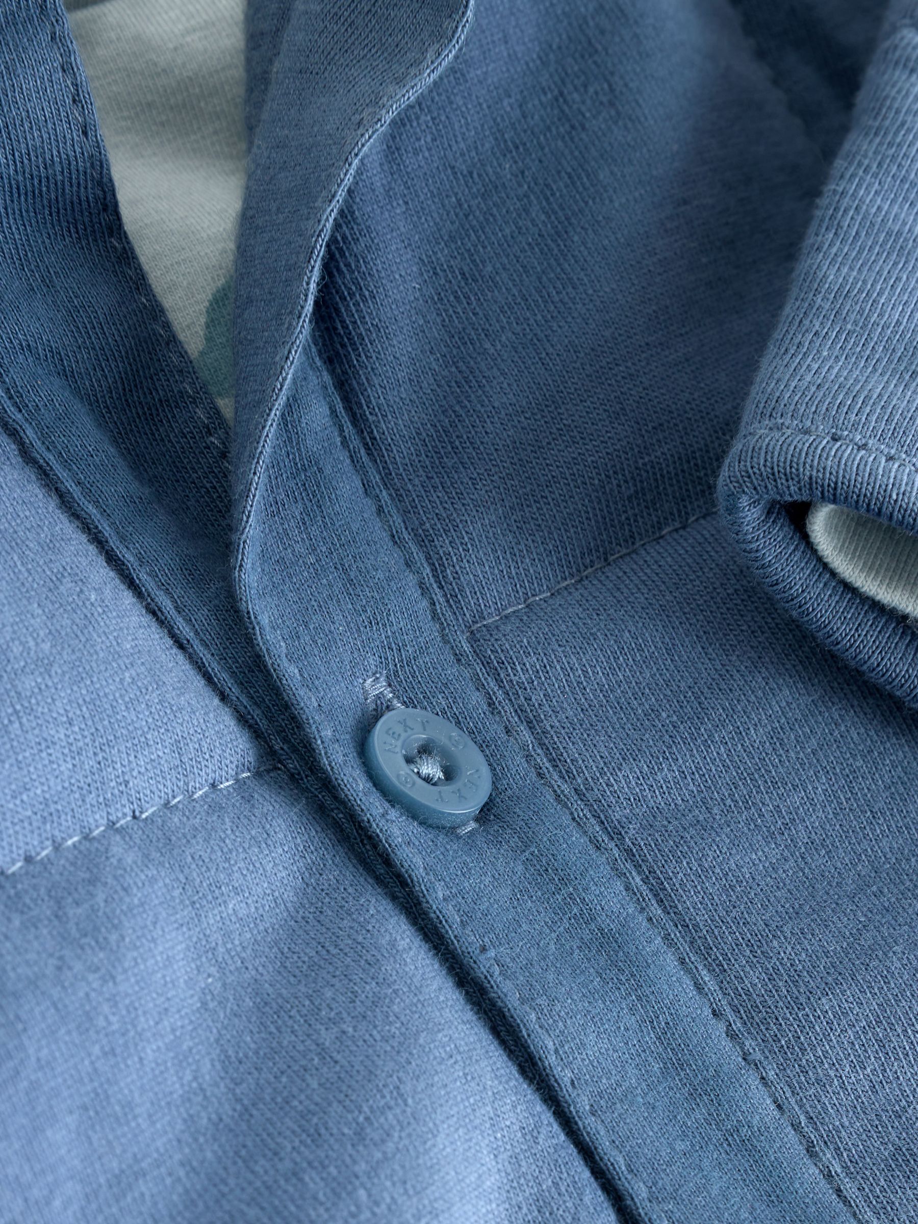 Blauw met dinosaurus - 3 -delige Baby Overshirt en Broeken Set (0mnd -2jr)