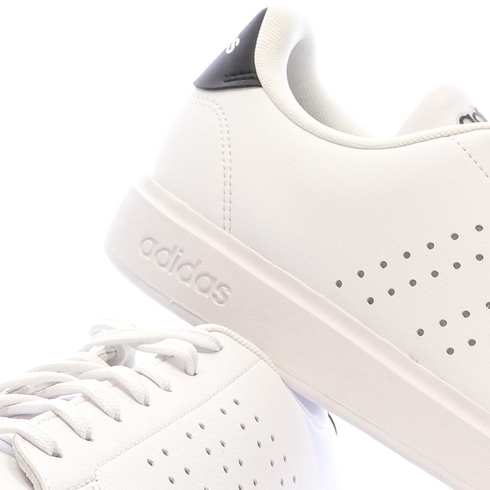 Adidas Baskets Blanches/Noir Homme Adidas Advantage 2.0