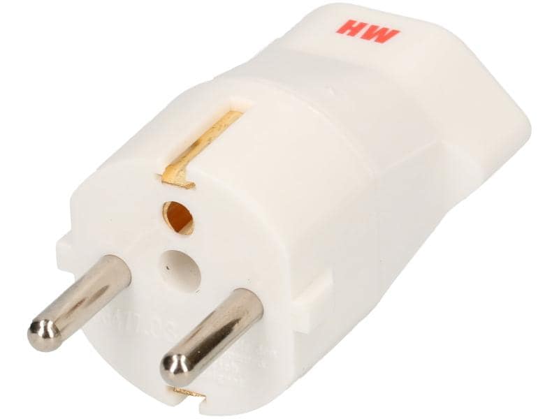 Max Hauri Reiseadapter CH – EU T23 - Schuko Reiseadapter Schweiz T23 Stecker / Deutschland Schuko