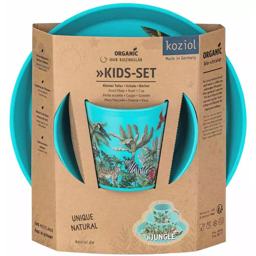 Koziol Kindergeschirrset 3er Set blau