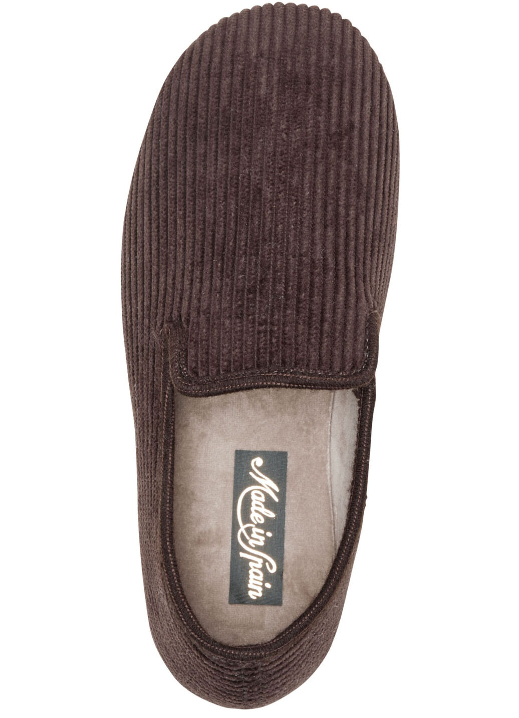 Textil-Hausschuh in Cord-Optik
