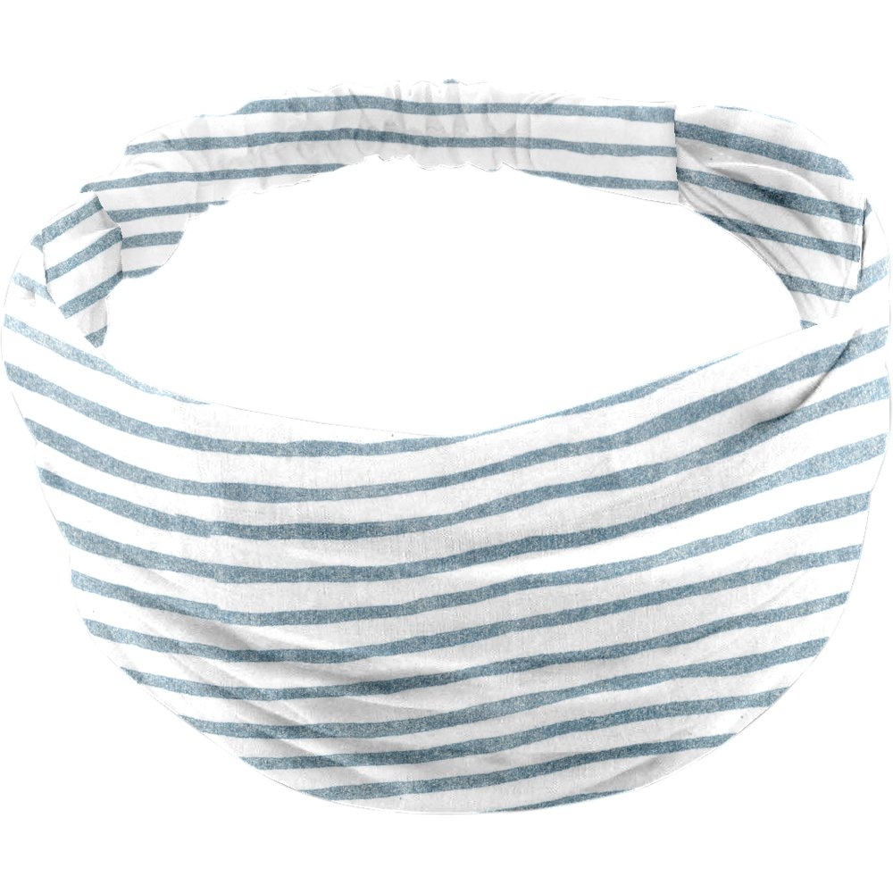 Bandeau Fichu Bébé Rayé Bleu Blanc