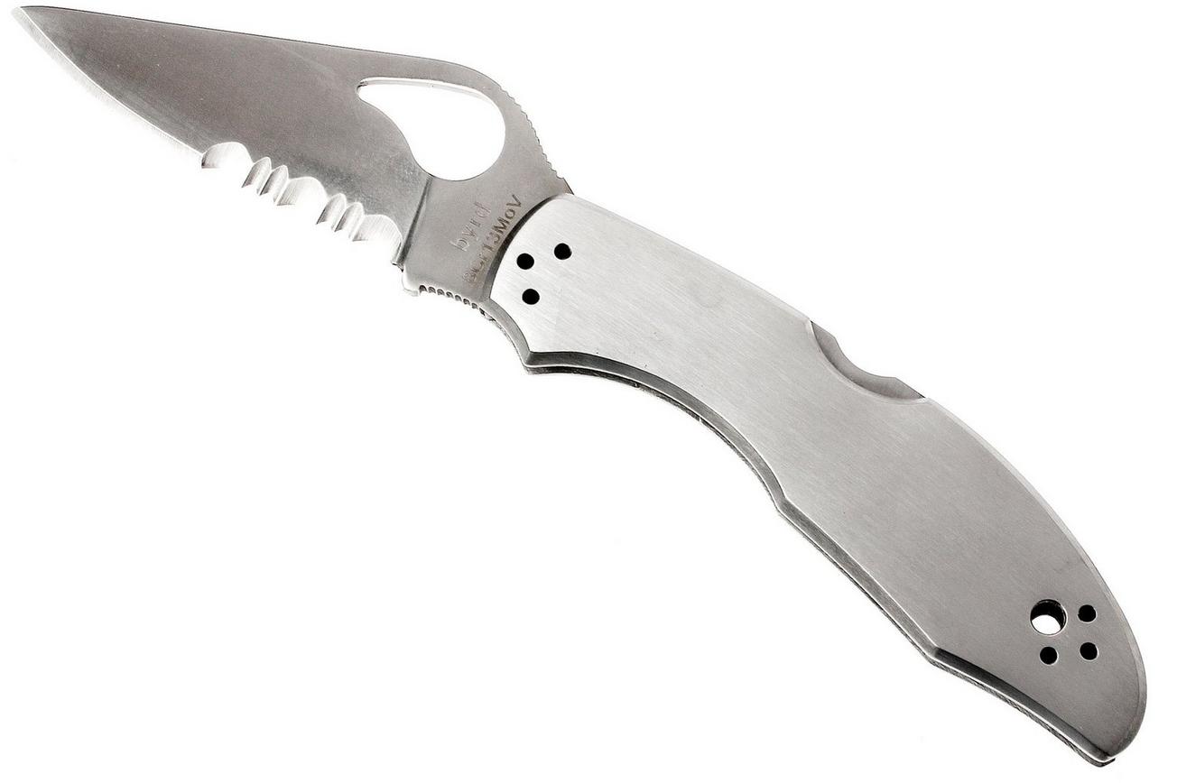 Spyderco Byrd Meadowlark 2 Stainless Steel BY04PS partly serrated zakmes