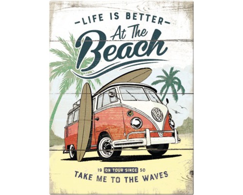 VW Bulli Strandmagneet 6x8cm