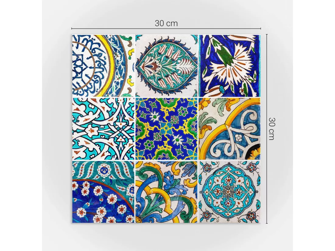 Carreaux autocollants PVC, Carrelage PVC adhésif - 9x30x30 - Motifs céramiques en mosaïque