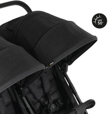 Hauck Uptown Duo Tvillingvogn, Melange Black