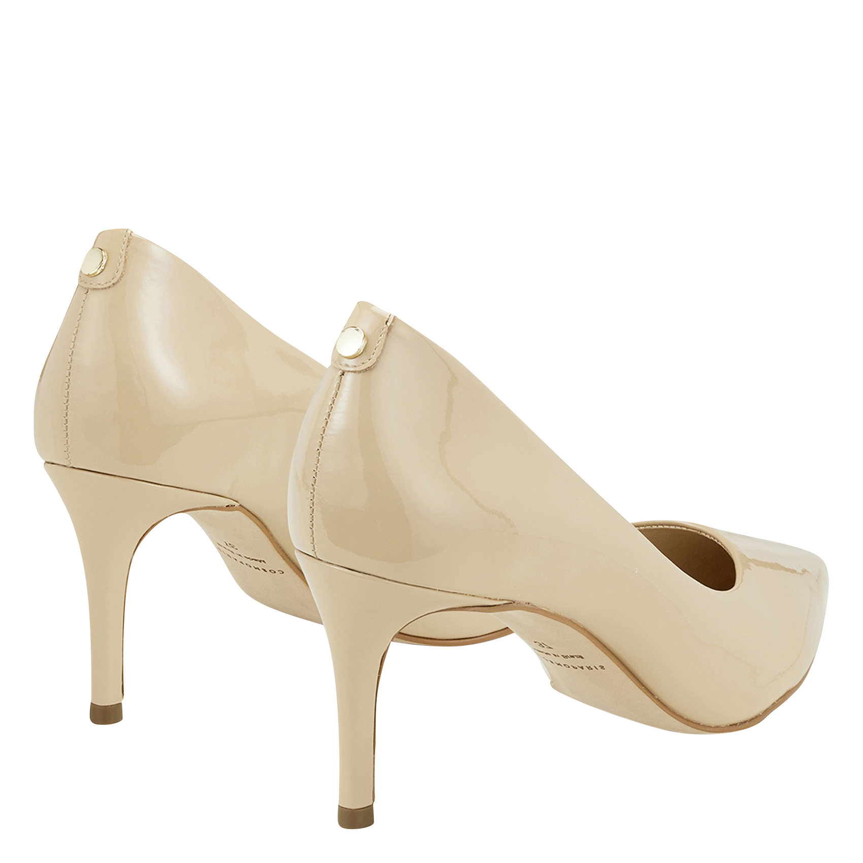 AZALEA2 - Escarpins à talon en cuir verni | Beige
