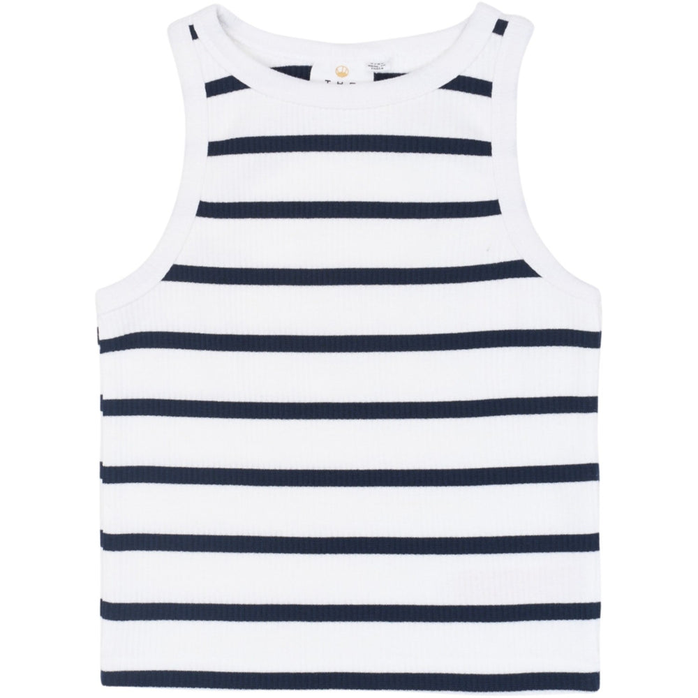 Køb The New Navy Blazer Striped Tntish S_L Rib Top