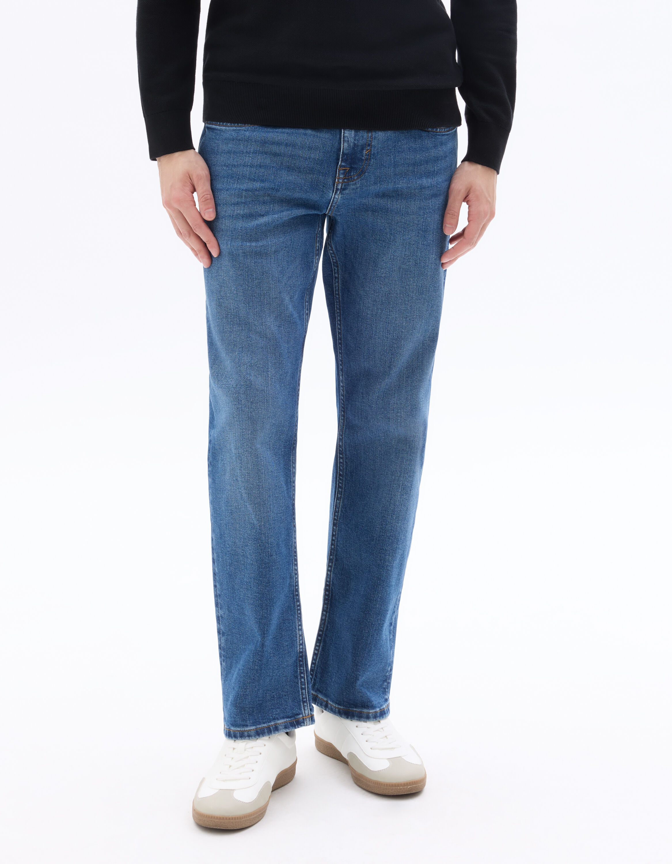 Jean C.5 regular coton stretch 3 longueurs - bleu stone