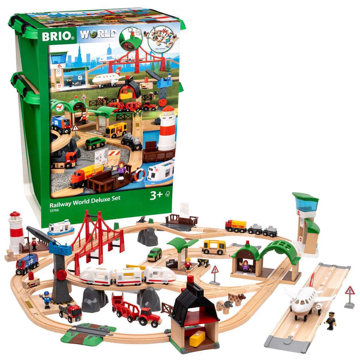 BRIO Spiel Großes Premium Set in Kunststoffboxen