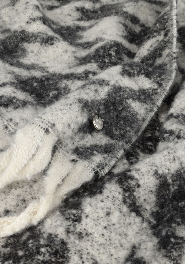 LIU JO zwarte liu jo sjaal jacquard scarf/shawl