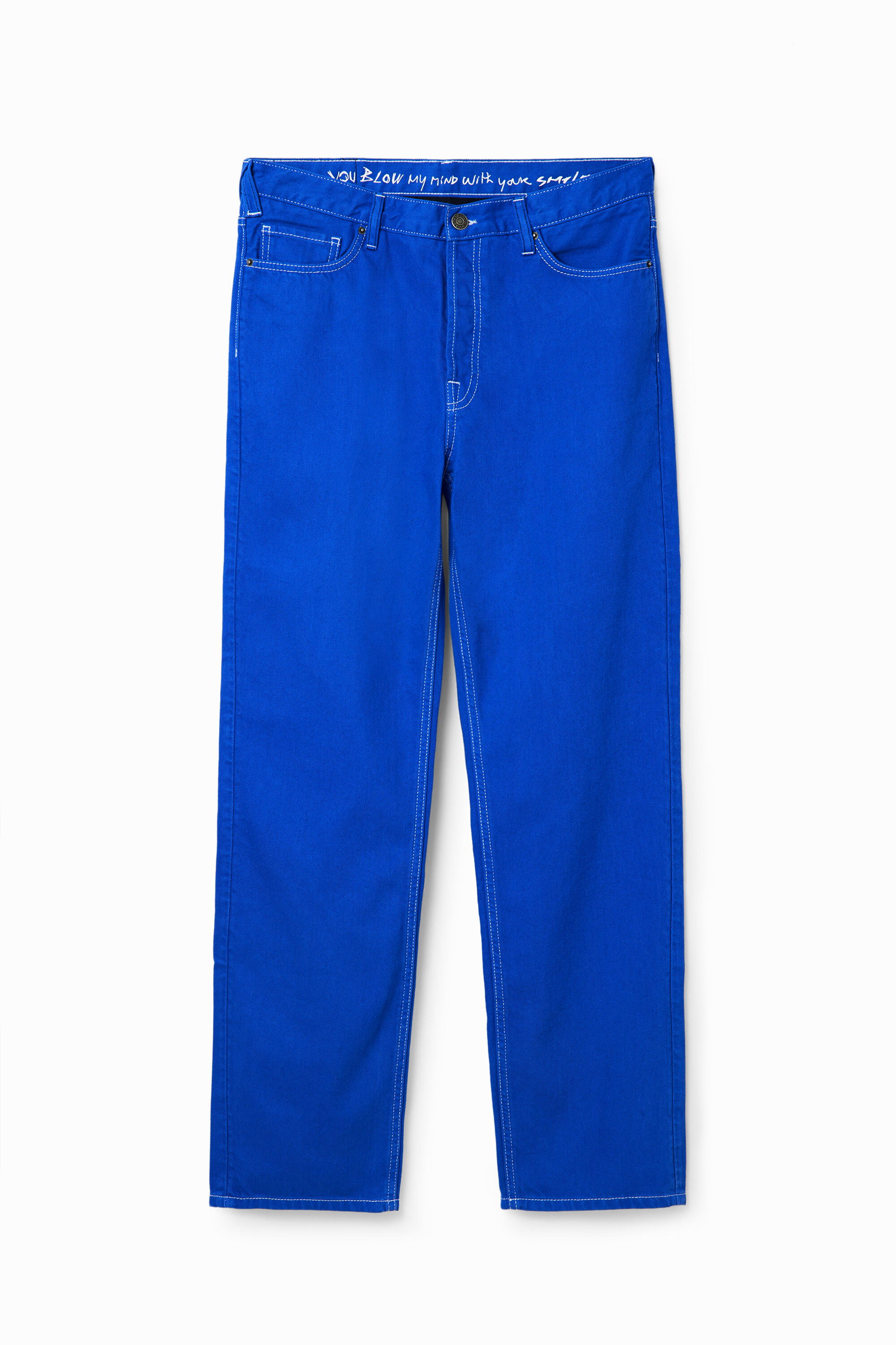 Calça jeans reta