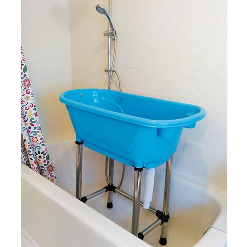 Banheira portátil para animais de estimação, modelo Tailor's Bath, para cães e gatos com patas, Ibáñez. Dimensões: 96 x 50 x (A) 92 cm