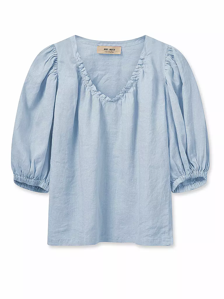 MOS MOSH Leinenbluse MMTAISSA hellblau