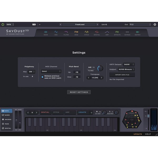 Sound Particles SkyDust 3D