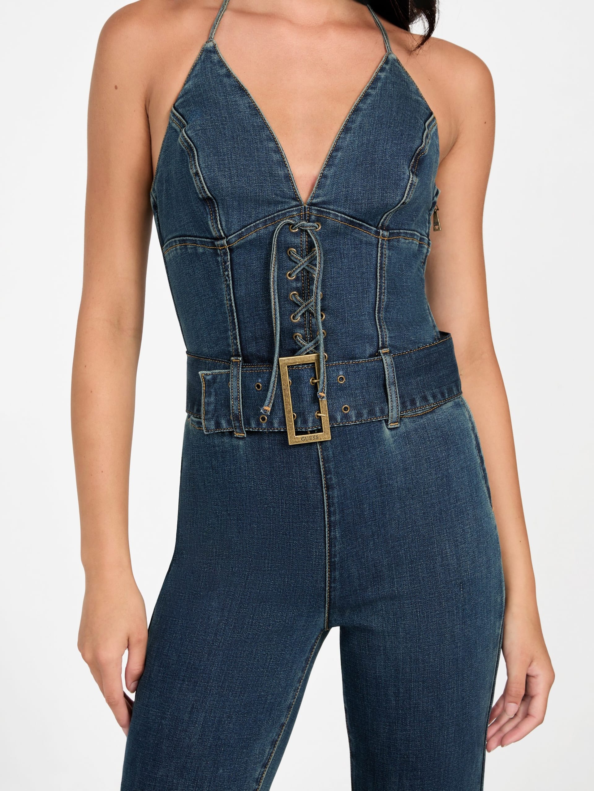 Macacão Jeans Eco Rebel Halter