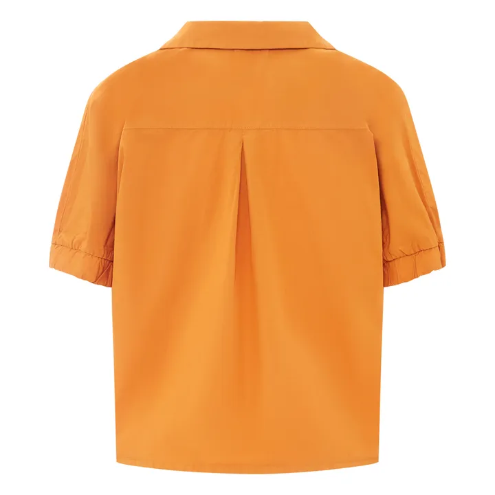 SMALLABLE BASICS Chemise Femme à Manches Courtes en Popeline Organique | Sienne