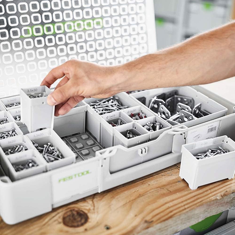 Organizador FESTOOL Systainer3 com 22 compartimentos, 89 mm x 396 mm - Médio 204853