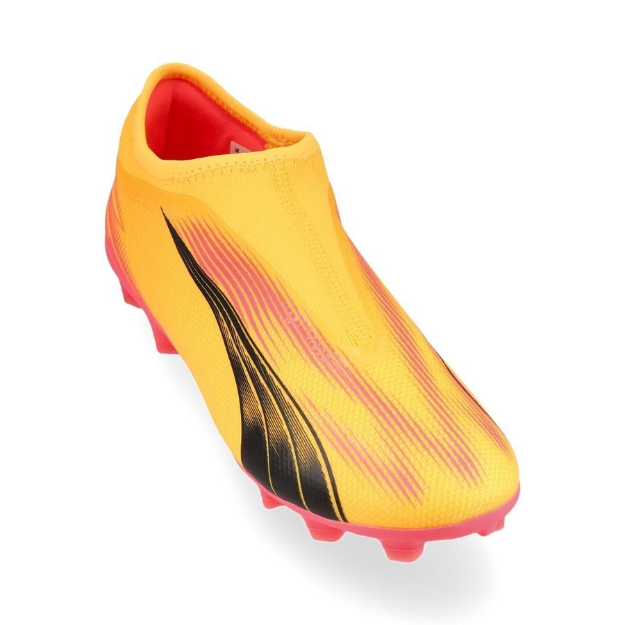 PUMA Ultra Match   Laceless FG/AG Forever Faster - Sun Stream/Noir/Crépuscule Enfant