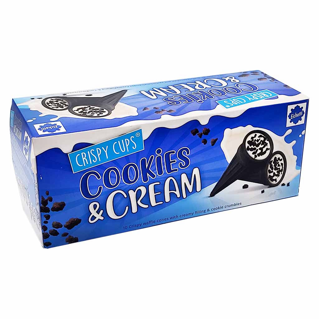 Eichetti Crispy Cups Cookies & Cream 100g MHD:2.2.25