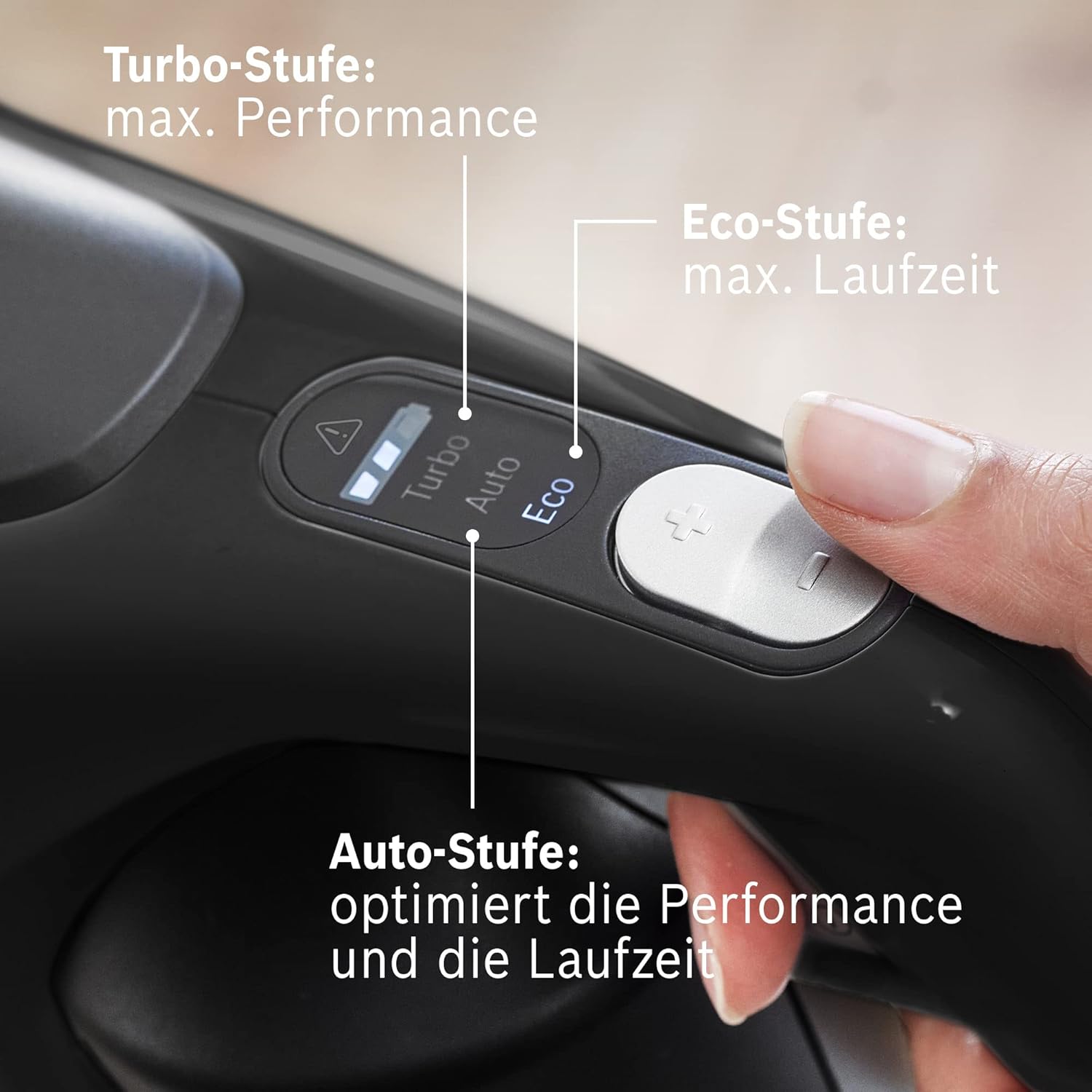 Bosch Akku-Staubsauger Unlimited Gen2 Serie 8 BSS825CARP, beutellos, bis 45 Min Laufzeit, austauschbarer Akku, Schnellladegerät, Flexibler Verlängerungsschlauch, XXL-Polsterdüse, Fugendüse, schwarz