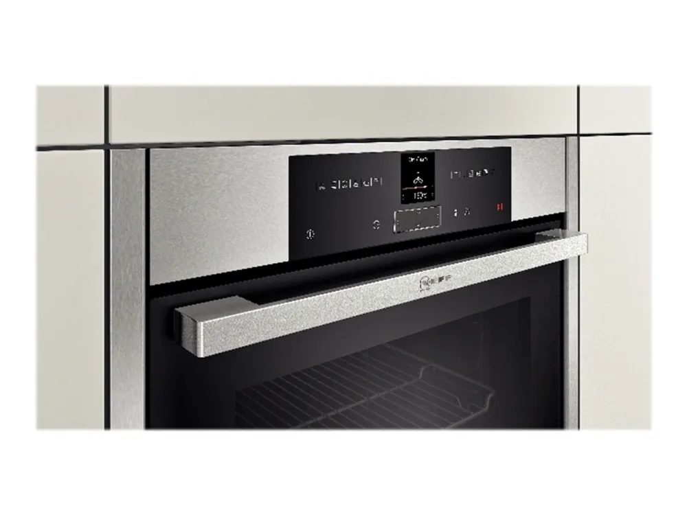 Neff N 70 B15CR22N1 - Ovn - til indbygning - niche - bredde: 56 cm - dybde: 55 cm - højde: 58.5 cm - med selv-rengøring - Klasse A  - rustfrit stål