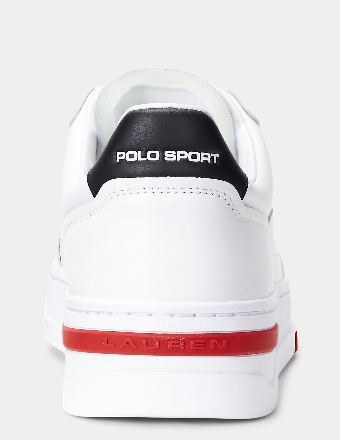 ralph lauren Baskets de ville Homme PS300 Cuir Blanc/Rouge