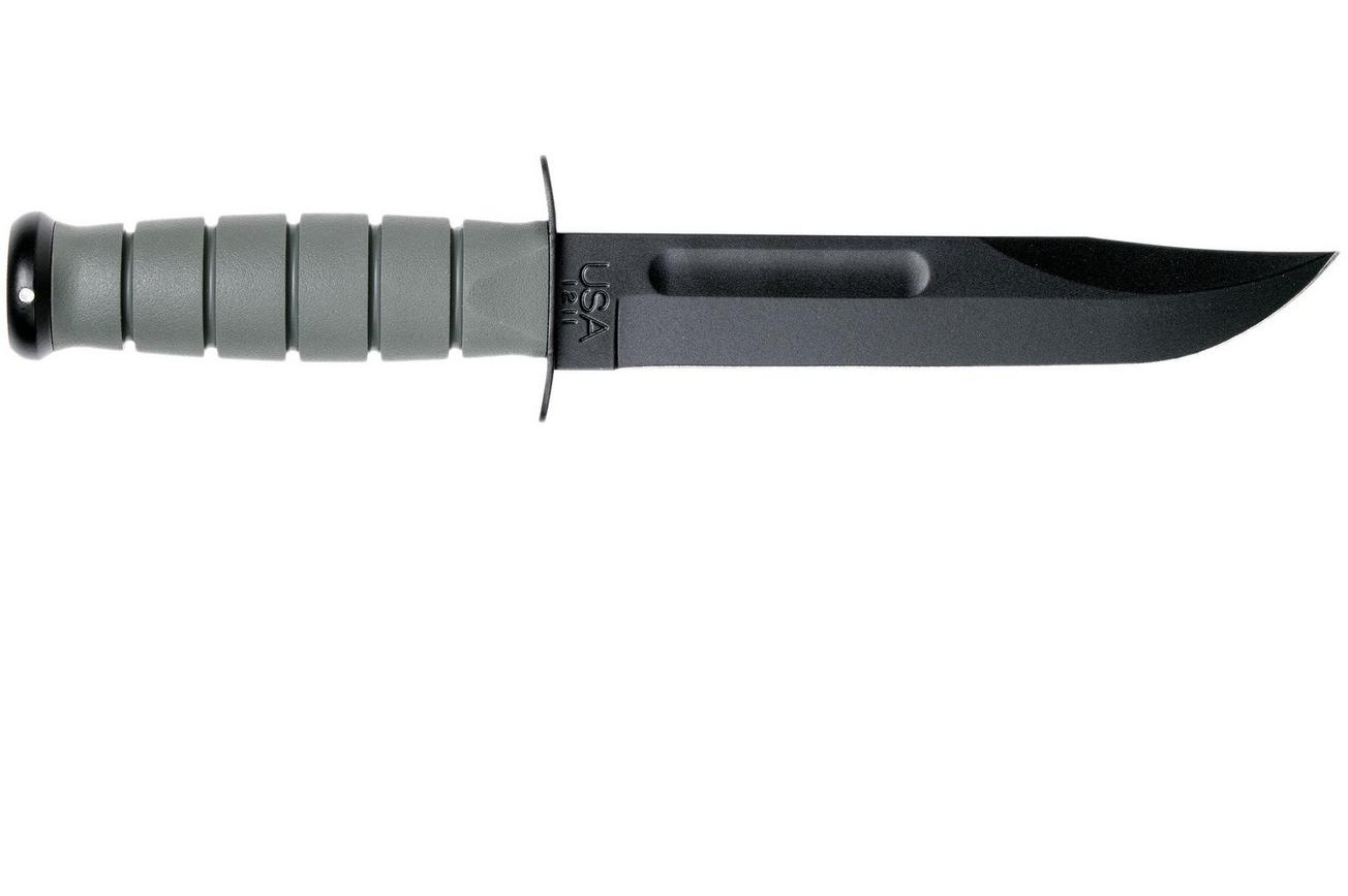 KA-BAR 5011 Foliage Green, plain edge, Kraton, kunststof schede