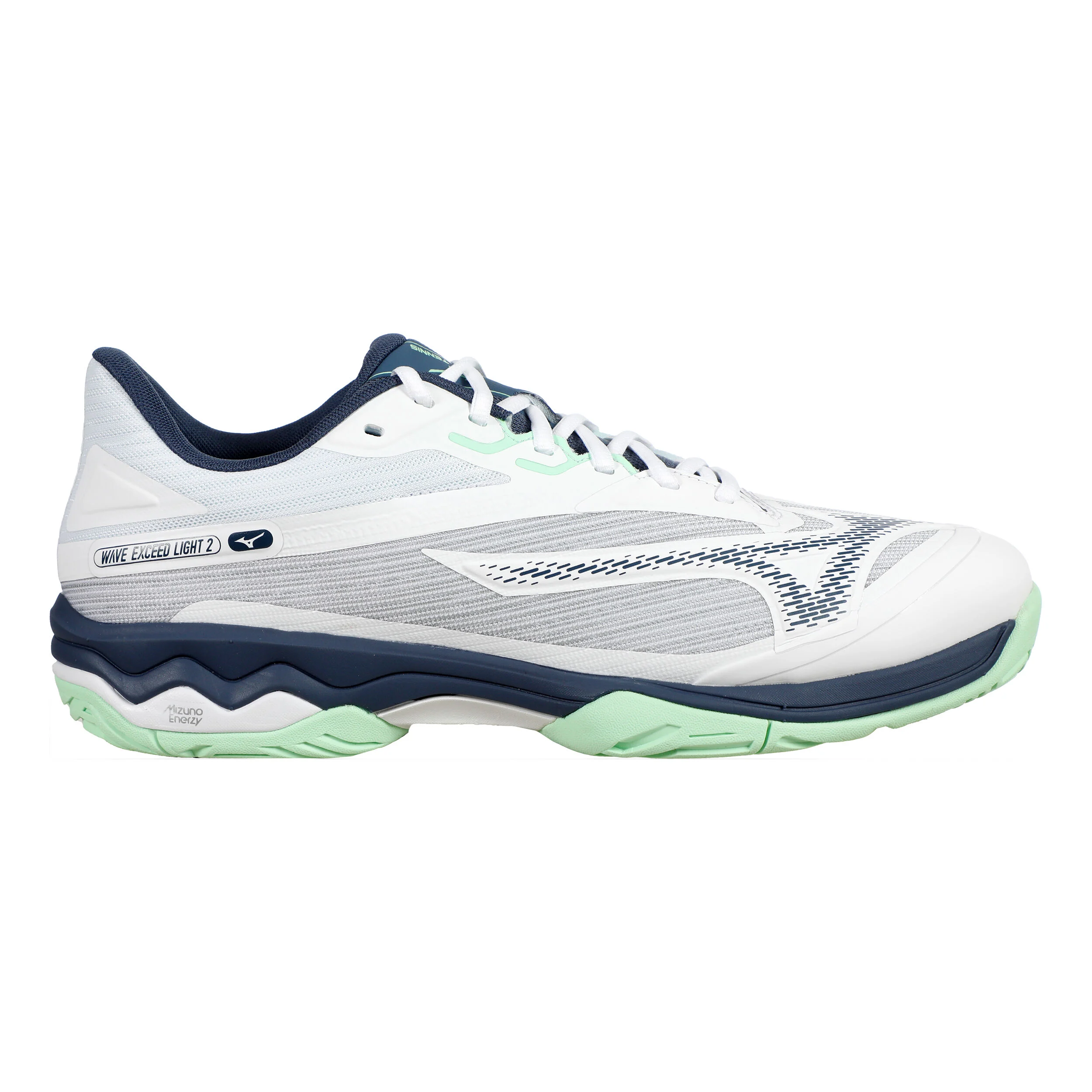 Mizuno Wave Exceed Light 2 Chaussures Toutes Surfaces Hommes - Blanc , Bleu