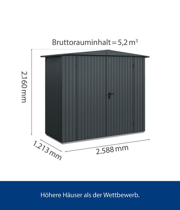 Hörmann Berry-Gerätehaus Classic-S Typ 1,