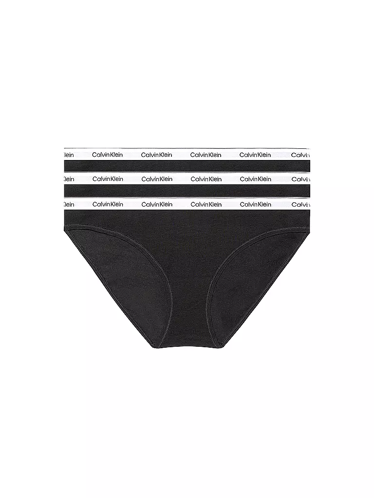 CALVIN KLEIN Slips 3er Pkg. black schwarz