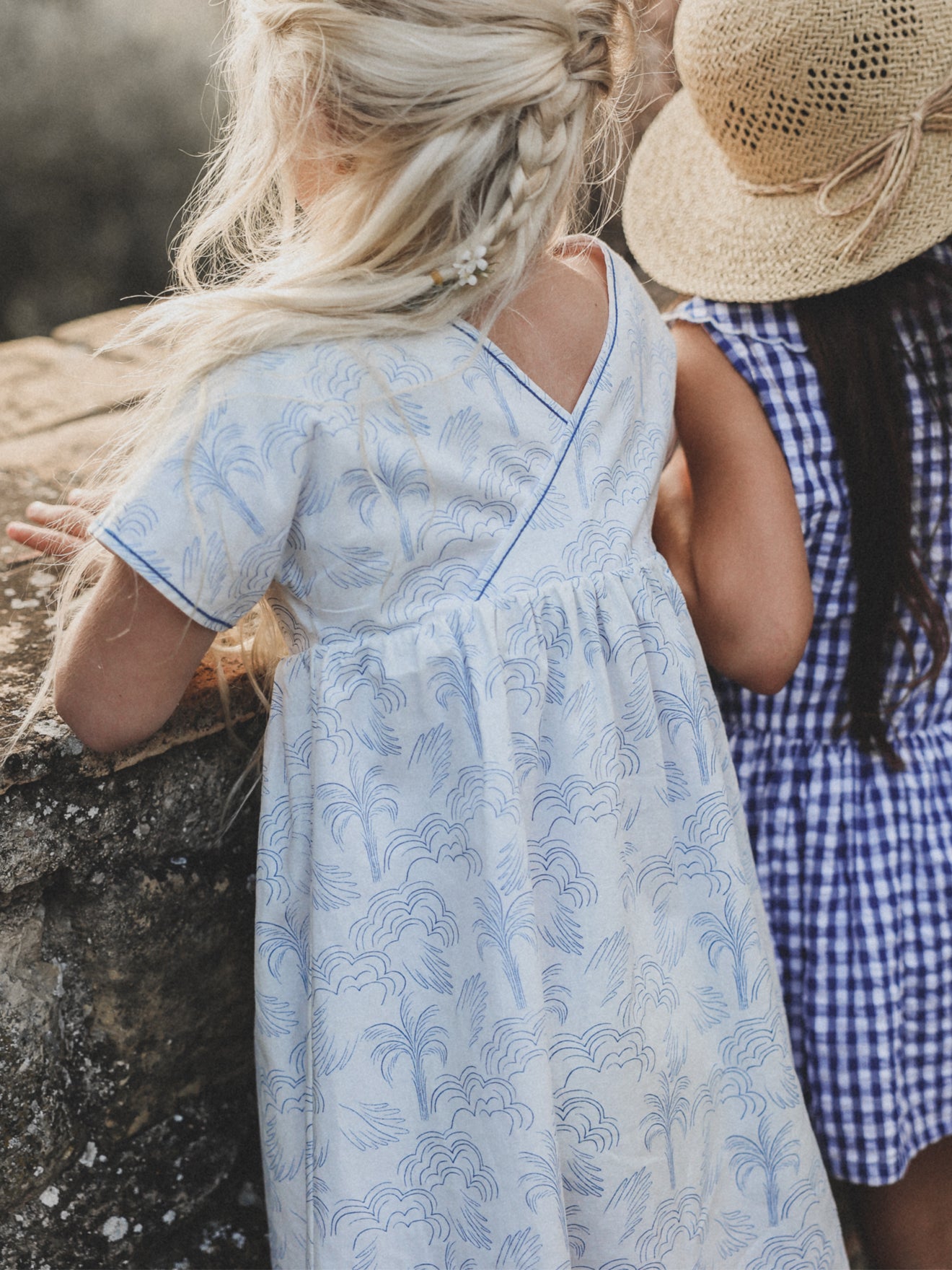 Robe Fille imprimé palmier
