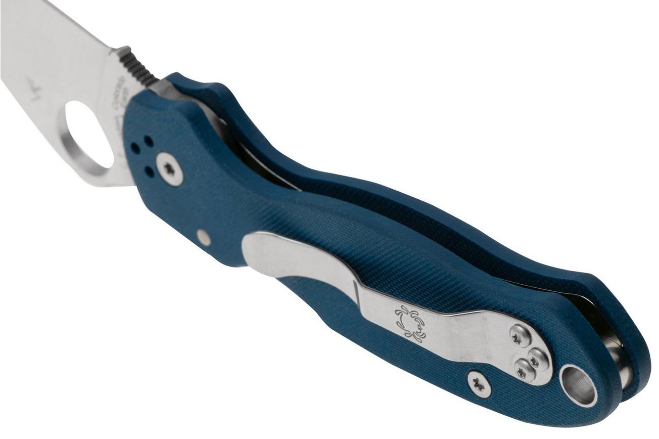 Spyderco Para 3 CPM SPY27 C223GPCBL Cobalt Blue G10 zakmes