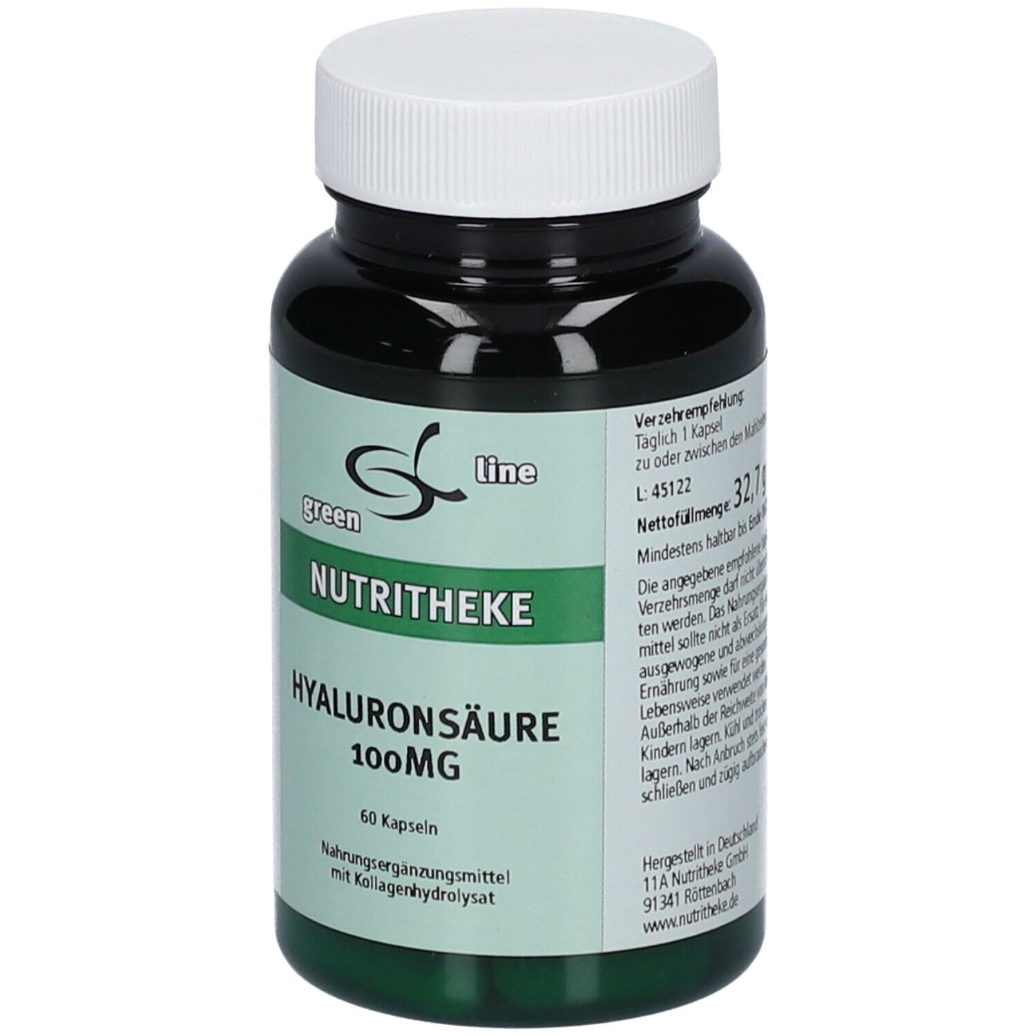 green line NUTRITHEKE Hyaluronsäure 100 mg