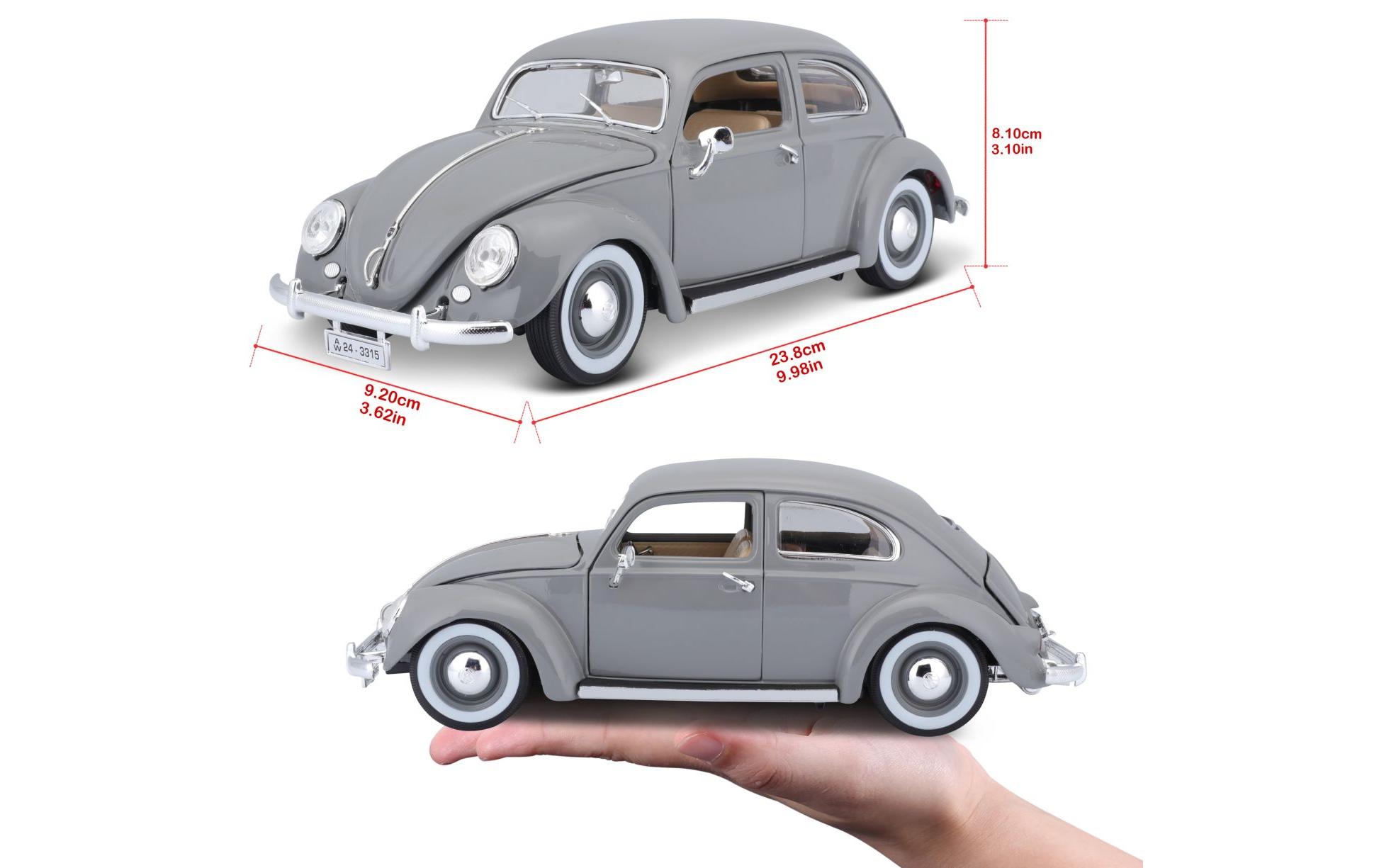 Volkswagen Käfer 1955 Grau 1:18Sammlermodell im Massstab 1:18