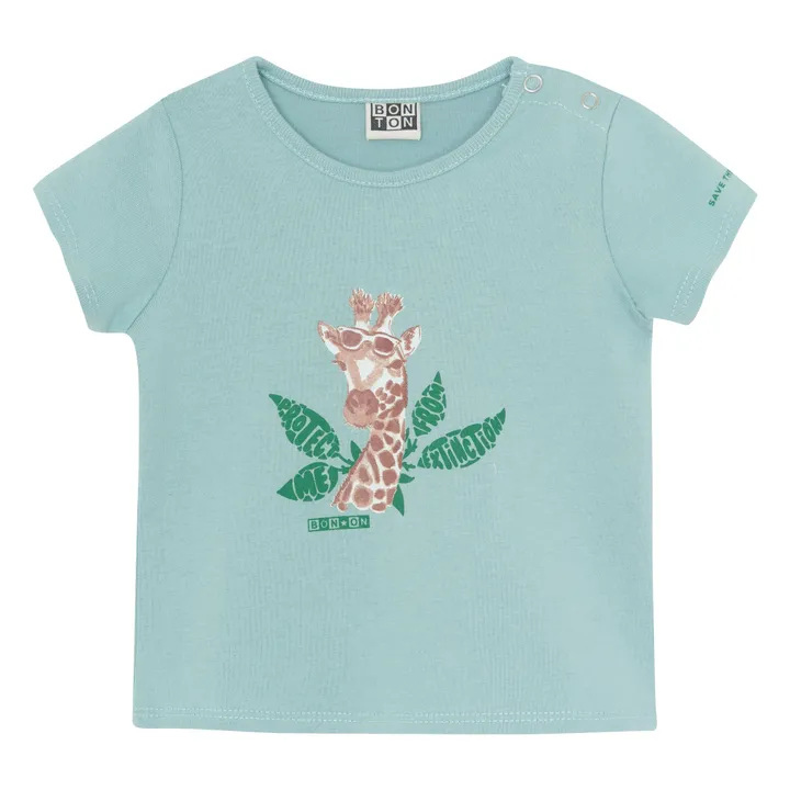 Bonton T-Shirt Tuba Coton Bio | Turquoise